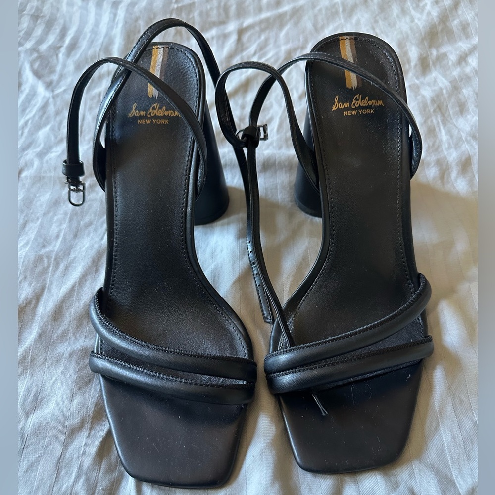 Sam Edelman Black Square-Toe Heels